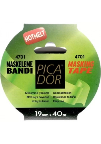 PİCADOR 19x40 mt HOTMELT MASKELEME BANDI KP004