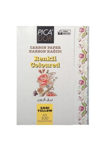 PİCADOR A4 SARI KARBON KAĞIDI KK 003