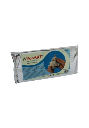 PONART PSK-1001 SERAMİK KİLİ BEYAZ 500 gr