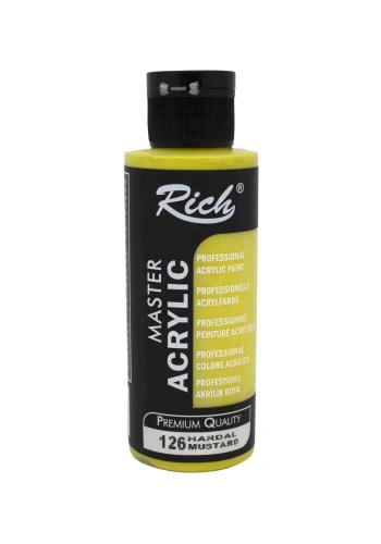 RICH AKRİLİK BOYA 126 HARDAL 120 cc