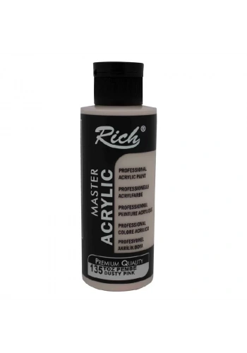 RICH AKRİLİK BOYA 135 TOZ PEMBE 120 cc