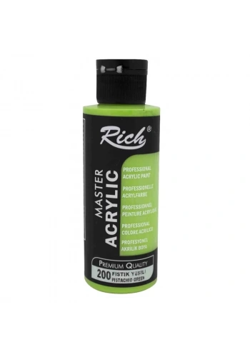 RICH AKRİLİK BOYA 200 FISTIK YEŞİLİ 120 cc
