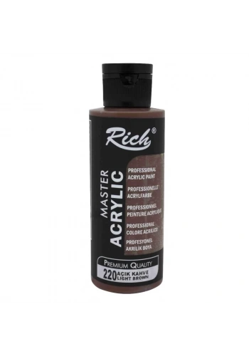 RICH AKRİLİK BOYA 220 AÇIK KAHVE 120 cc