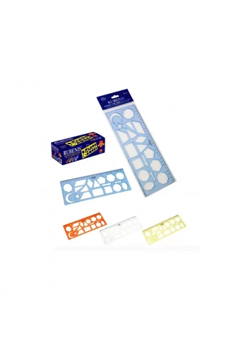 RUBENIS RGSC GEOMETRİK ŞABLON CETVEL