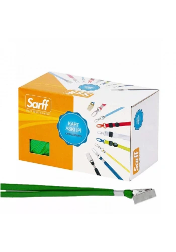SARFF KLİPSLİ YEŞİL ASKI İPİ 50 Lİ 15311213