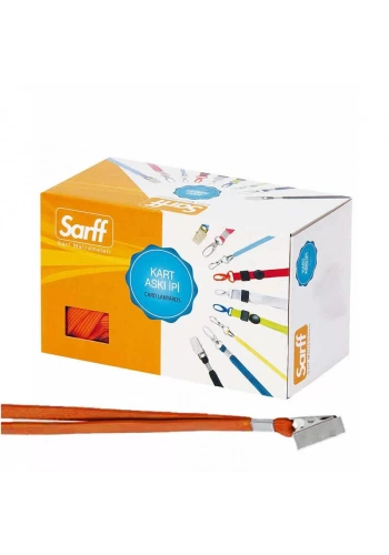 SARFF METAL KLİPSLİ TURUNCU ASKI İPİ 50 Lİ 15311208