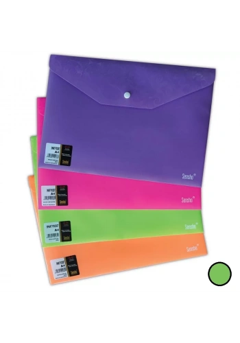 SENSHO A4 YEŞİL ÇITÇITLI DOSYA BSI0050