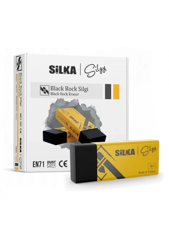 SİLKA BLACK ROCK SİYAH SİLGİ 20 Lİ KT SG.4