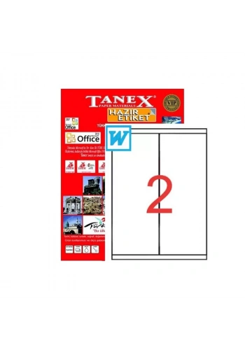 TANEX 105x297 LASER ETİKET TW-2297