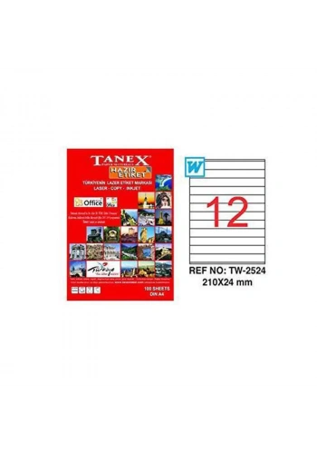 TANEX 210x24 LASER ETİKET TW-2524