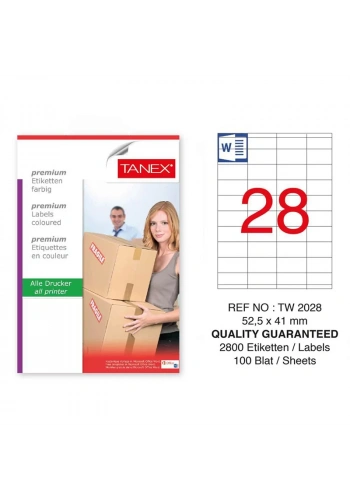 TANEX 52,5x41 LASER ETİKETİ TW-2028
