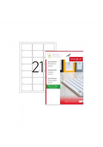 TANEX 63,5x38,1 LASER ETİKET TW-2021