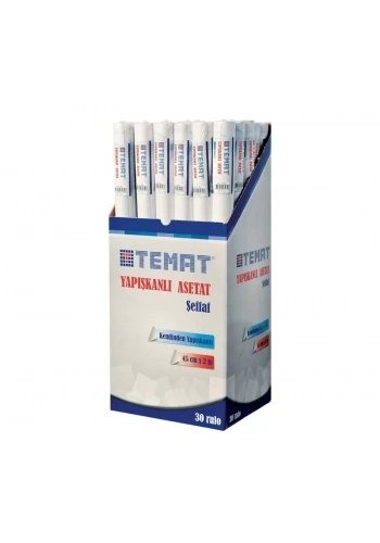 TEMAT 45 cm x 2 mt YAPIŞKANLI ASETAT RULO 10350