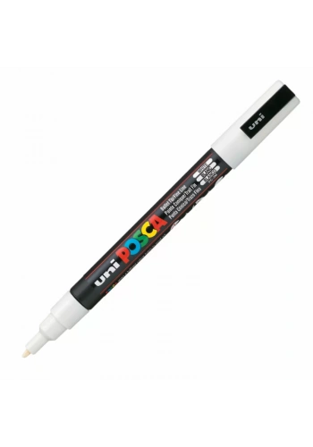 UNİ-BALL PC-3M POSCA SU BAZLI MARKER BEYAZ 0.9
