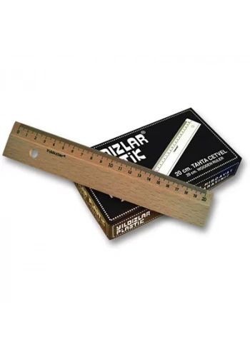 YILDIZLAR 20 CM. TAHTA CETVEL KOD.090