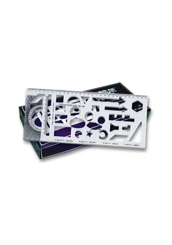 YILDIZLAR 30 CM. ÖLÇEKLİ ŞABLON CETVEL KOD.007