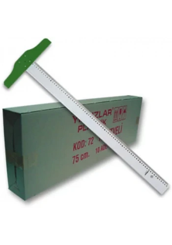 YILDIZLAR 75 CM. PLASTİK (T) CETVELİ KOD.072