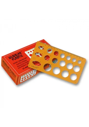 YILDIZLAR DAİRE ŞABLONU ELİPSLİ KÜÇÜK KOD.025