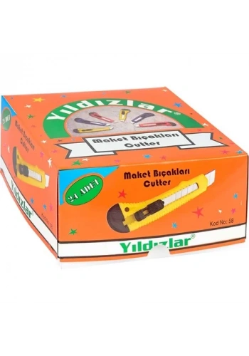YILDIZLAR MAKET BIÇAĞI BÜYÜK NO:4  KOD.058