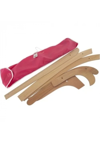 YILDIZLAR RİGA CETVEL SETİ AĞAÇ ÇANTALI KOD:155