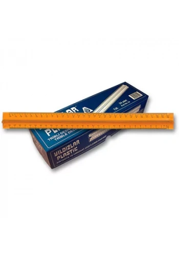 YILDIZLAR TRİBLİ DESİMETRE CETVEL 30 CM. KOD.064