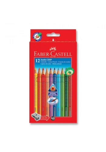 Faber Castell Jumbo Grip Boya Kalemi 12 Renk 110912