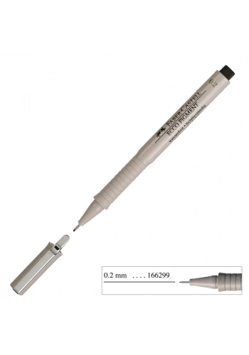Faber Castell Ecco Pigment Çizim Kalemi 0.2 mm Siyah