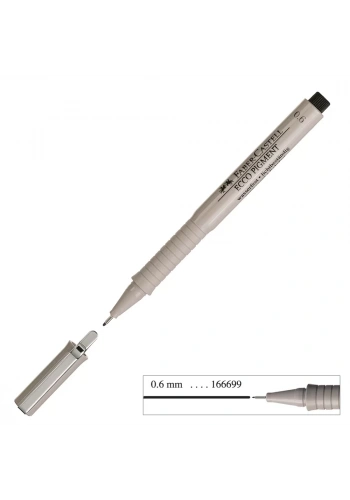 Faber Castell Ecco Pigment Çizim Kalemi 0.6 mm Siyah