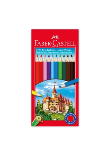 Faber Castell Kuru Boya Kalemi 12 Renk