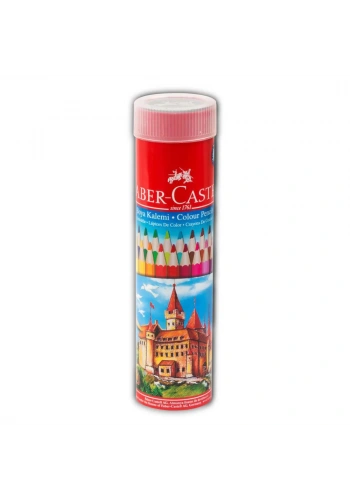 Faber Castell Kuru Boya Kalemi Metal Tüpte 24 Renk