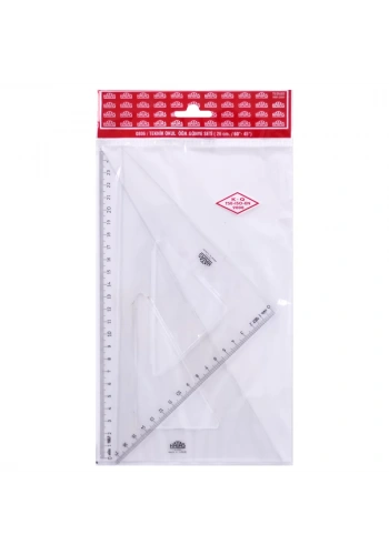 Hatas Teknik Okul Öğrenci Gönye Seti 26/60-45 0806