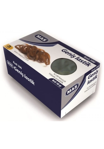 Mas 390%100 Kauçuk Geniş Ambalaj Lastiği 50 gr Kutu