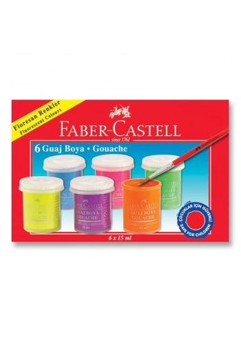 Faber Castell Guaj Boya Neon 6 Renk