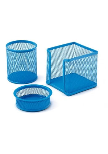 Mas Perfore Metal Üçlü Set Bebe Mavisi 505