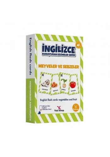 İngilizce Kelime Kartları Meyveler Ve Sebzeler