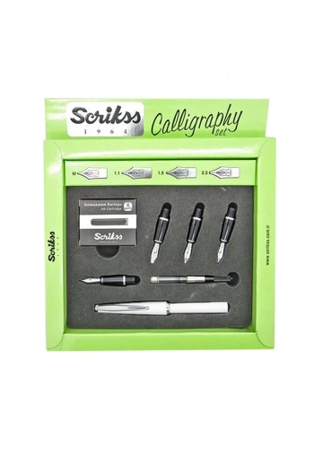Scrikss Kaligrafi Kalem Seti Beyaz