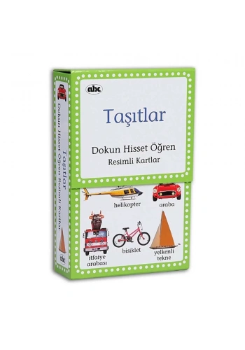 Taşıtlar - Dokun Hisset Öğren Resimli Kartlar