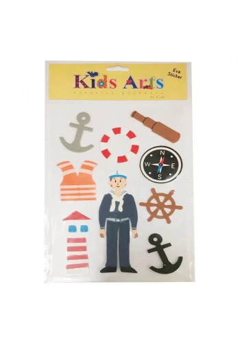 Dolphin Kids Arts Eva Sticker Asker ST-103161