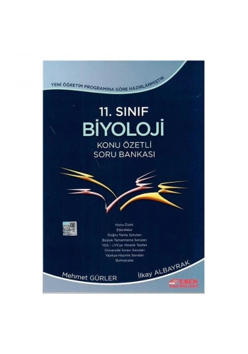 Esen 11. Sınıf Biyoloji Konu Özetli Soru Bankası