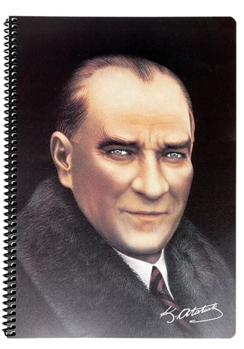 Keskin Color Atatürk Defter PP Kapak Kareli A4 80 Yaprak 327922-99