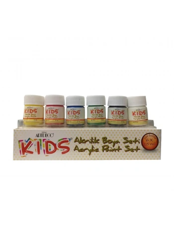 Artdeco Kids Akrilik Boya Seti 6 Renk 15 ml Y-502-S15