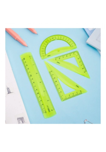 Deli Cetvel Çizim Seti 4 lü Renkli G00602