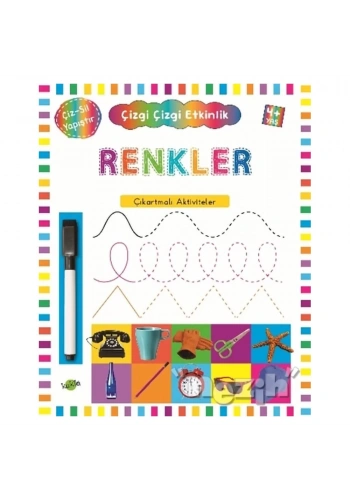 Renkler 4 Yaş ve Üstü - Çizgi Çizgi Etkinlik
