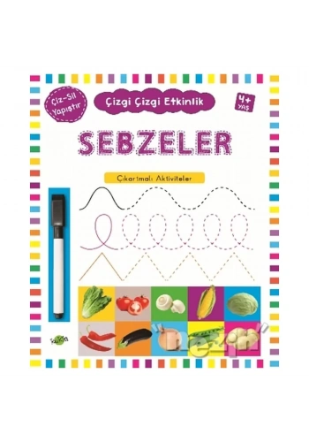 Sebzeler 4 Yaş ve Üstü - Çizgi Çizgi Etkinlik