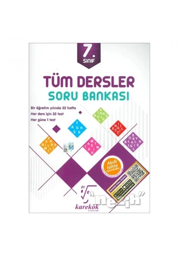 Karekök  7. Sınıf Tüm Dersler Soru Bankası