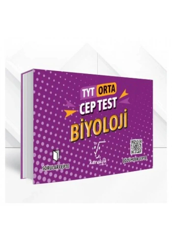 Karekök TYT Biyoloji Cep Test Orta