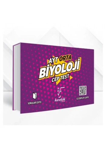 Karekök AYT Biyoloji Cep Test Orta