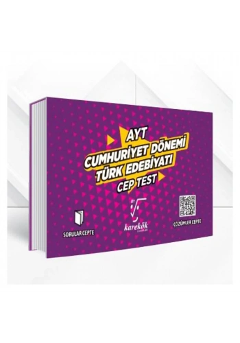 Karekök AYT Cumhuriyet Dönemi Edebiyat Cep Test