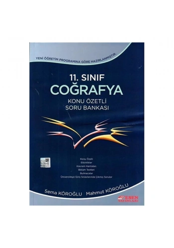 Esen 11. Sınıf Coğrafya Konu Özetli Soru Bankası