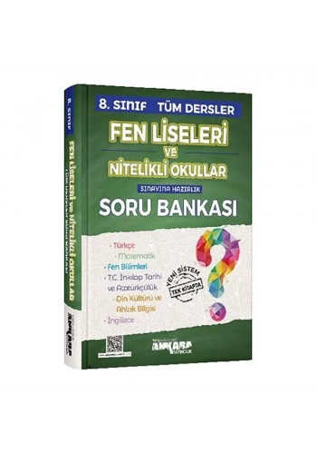 Ankara 8. Sınıf Tüm Dersler Soru Bankası